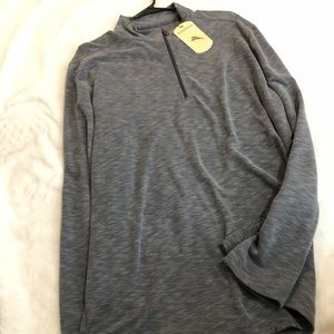 Tommy Bahama quarter zip gray large